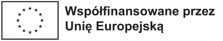 Logo UE i informacja o współfinansowaniu projektu przez UE.